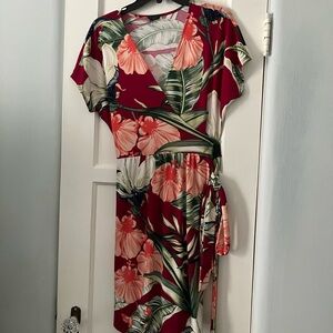 Ann Taylor Floral Wrap Dress